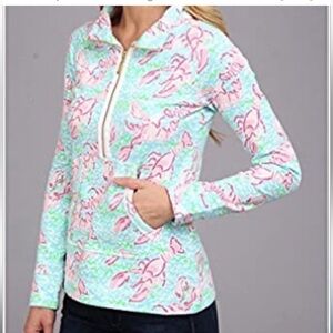 Like New Lilly Pulitzer Lobstah Roll Quarter Zip Skipper Popover